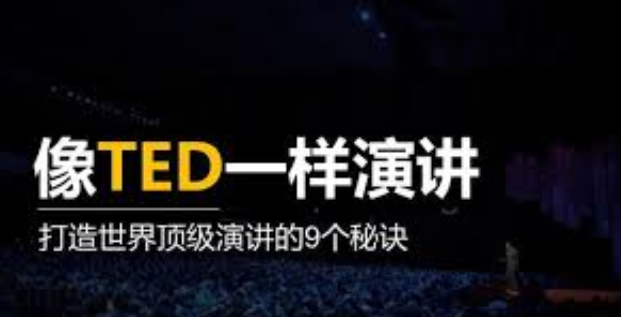 像TED一樣演講，打造你的魅力 百度網盤插圖