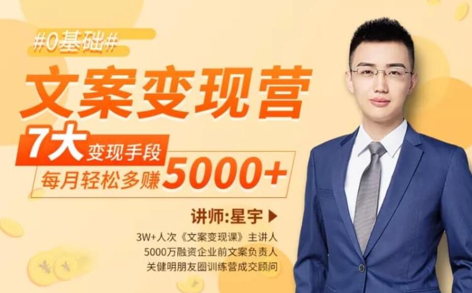 文案變現營·每月輕松多賺5000 （完結）百度云分享_趣資料視頻資源插圖