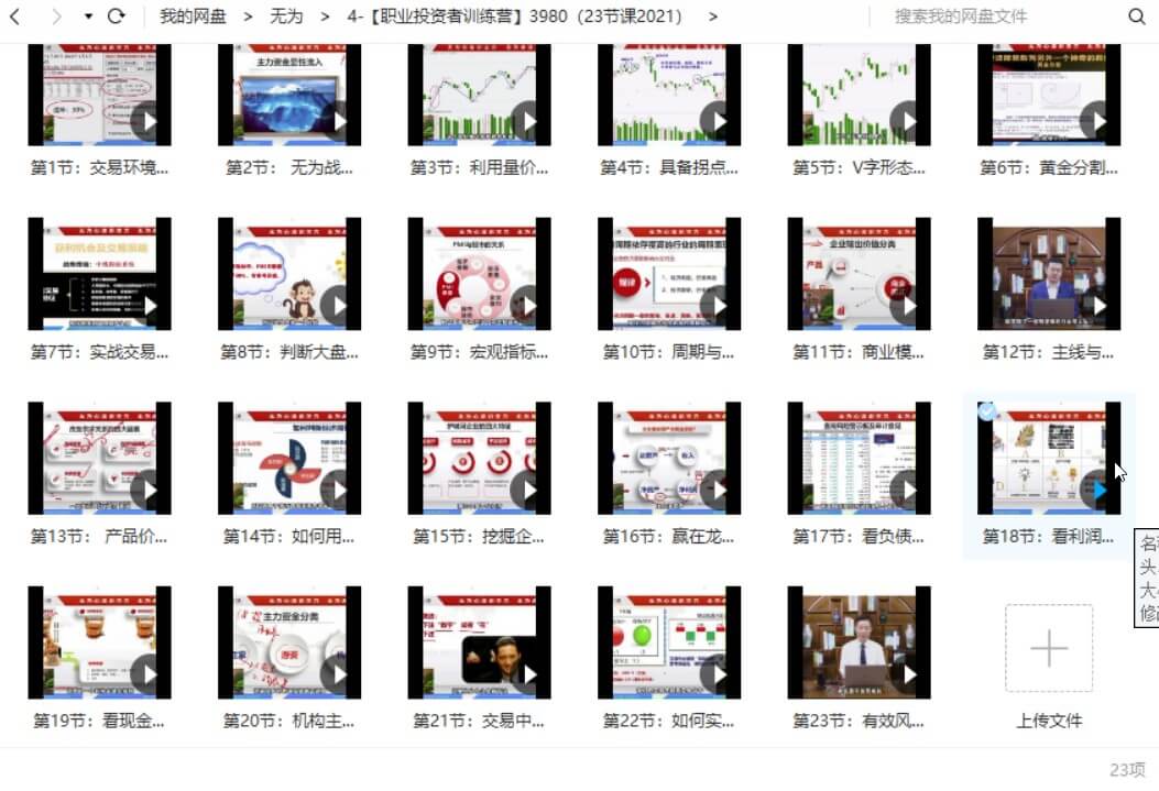 無為投資課堂《職業投資者訓練營》3980(23節課2021)_百度云網盤教程資源插圖1 無為投資課堂《職業投資者訓練營》3980(23節課2021)_百度云網盤教程資源插圖1