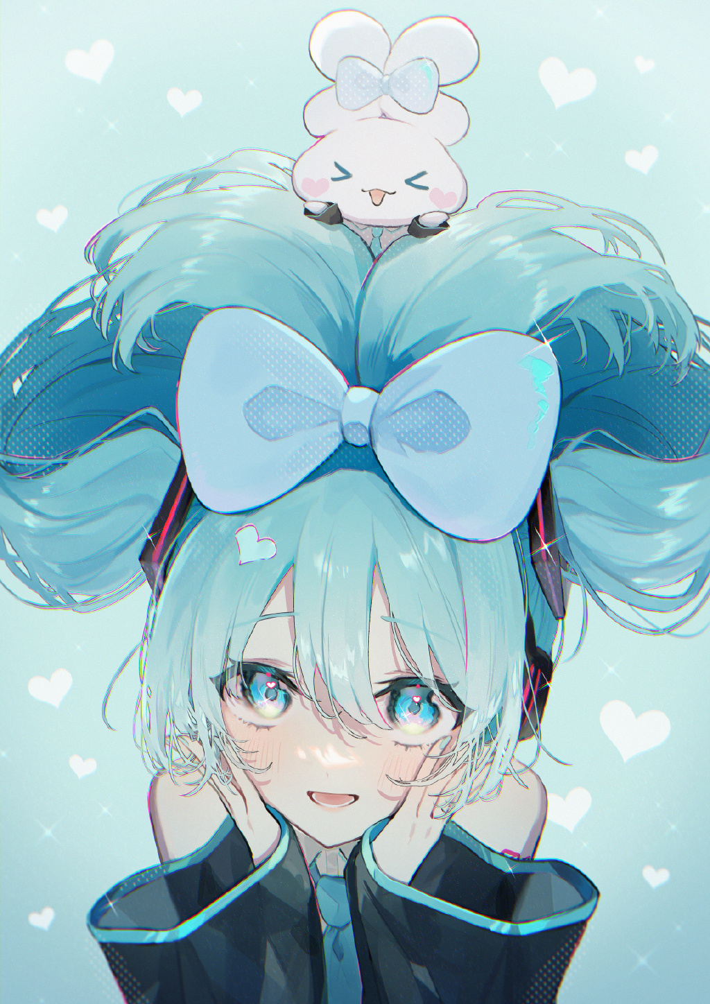 萌萌的玉桂狗初音未來組合登場，雙倍的萌萌氣息超治愈插圖10