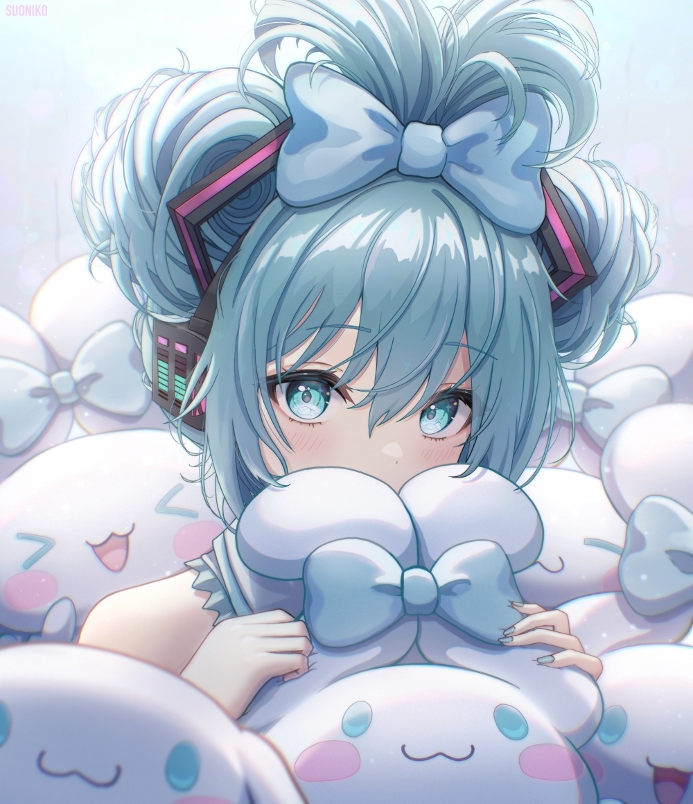 萌萌的玉桂狗初音未來組合登場，雙倍的萌萌氣息超治愈插圖11