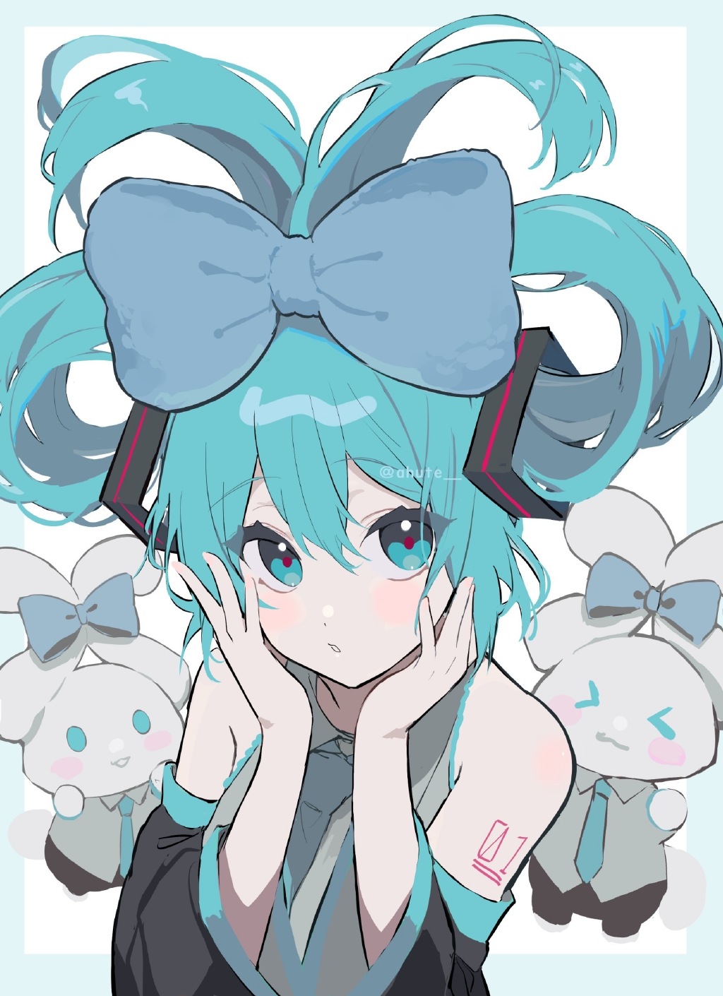 萌萌的玉桂狗初音未來組合登場，雙倍的萌萌氣息超治愈插圖16