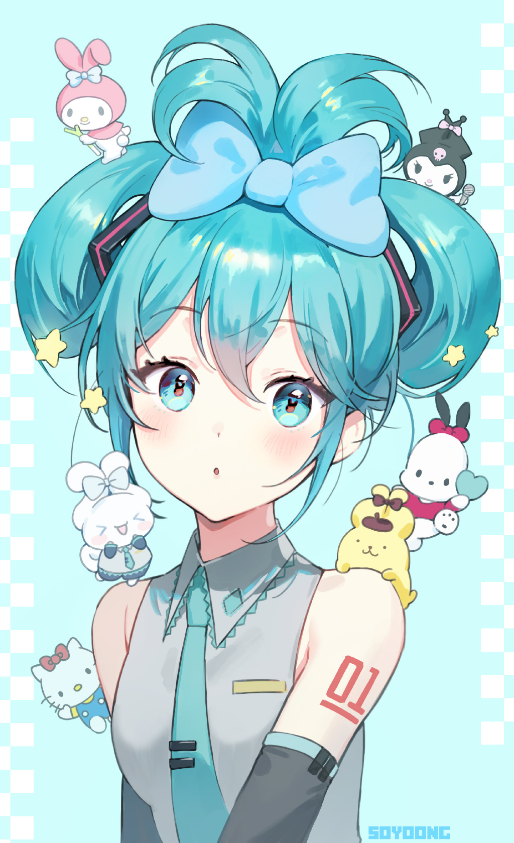 萌萌的玉桂狗初音未來組合登場，雙倍的萌萌氣息超治愈插圖19