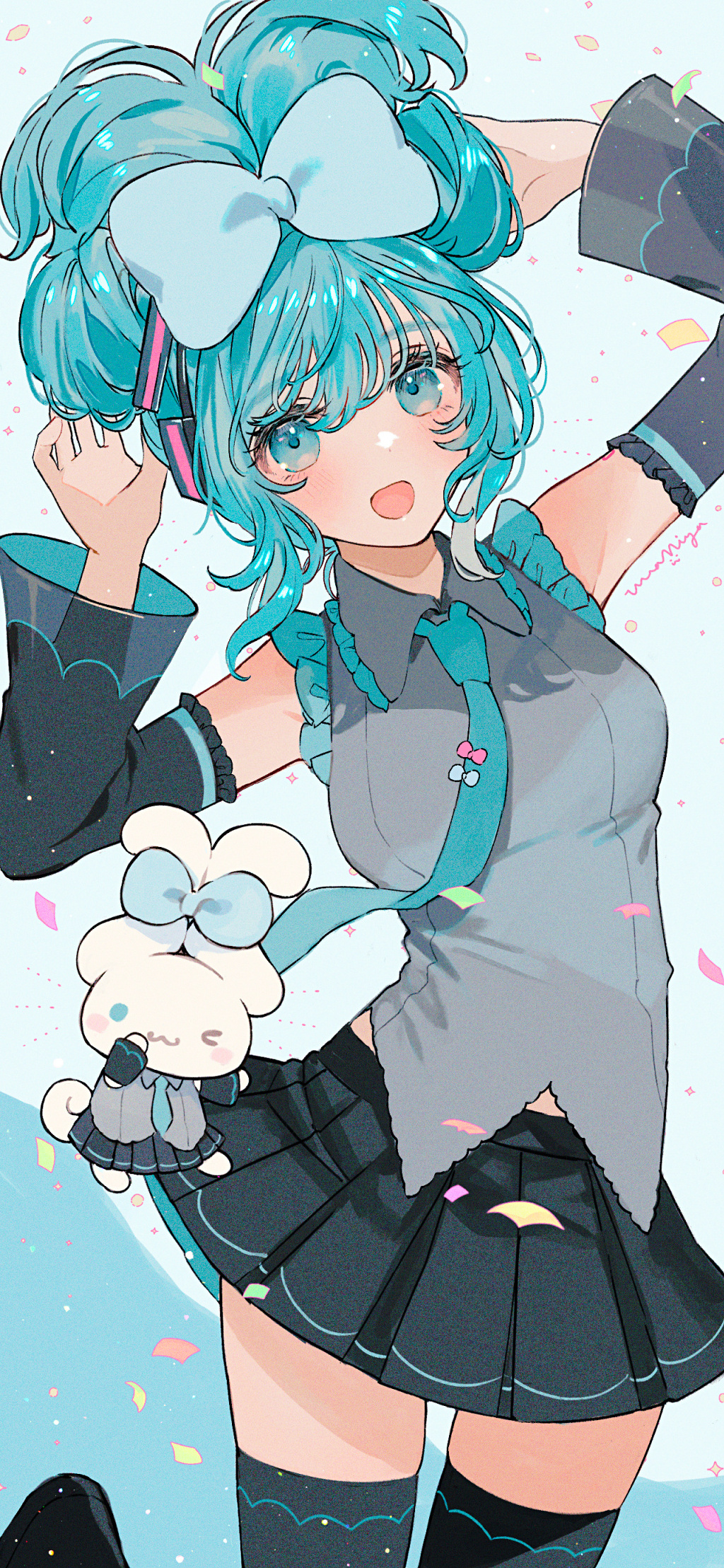 萌萌的玉桂狗初音未來組合登場，雙倍的萌萌氣息超治愈插圖18
