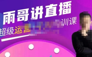 雨哥?超級直播帶貨+千川內訓課，45節系統大課百度網盤插圖