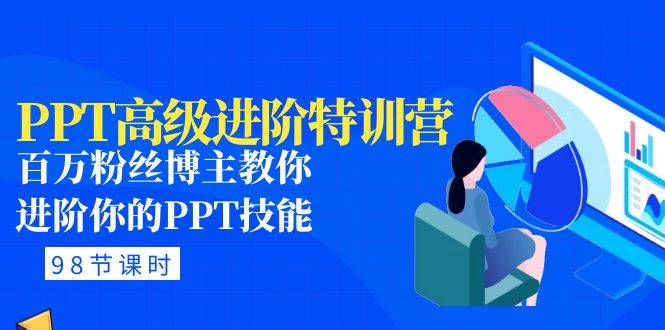 PPT高級進階：百萬粉絲博主進階PPT技能(98節課程+PPT素材包)百度網盤插圖