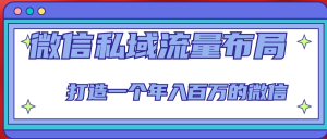 微信私域流量布局課程，打造年入百萬的微信【7節視頻課】百度網盤插圖