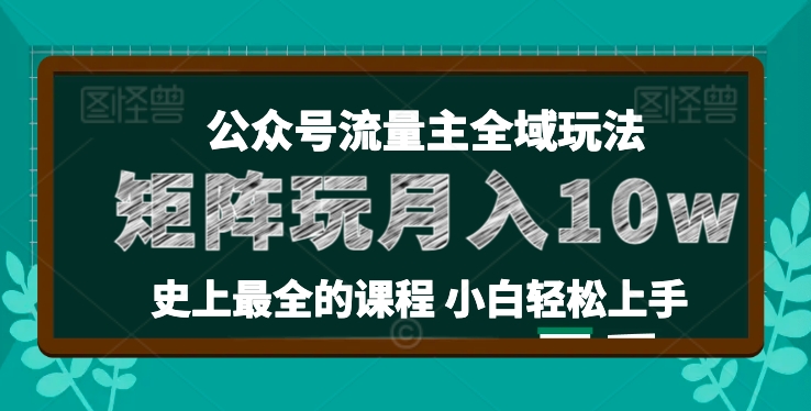 麥子甜公眾號流量主全新玩法，核心36講小白也能做矩陣，月入10w+插圖