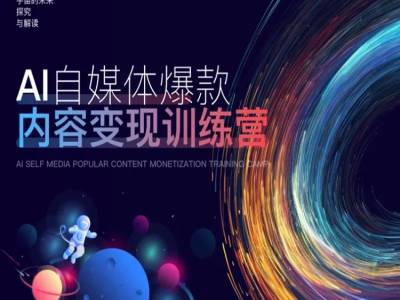 AI自媒體爆款內容變現訓練營，20%底層邏輯，60%實操方法，20%案例拆解(即學即用)插圖